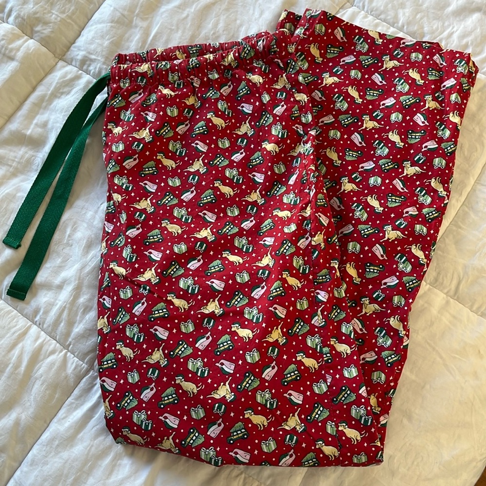 Red Golden Retriever Vineyard Vines Pajama Pants